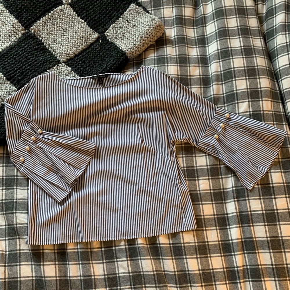 Banana Republic Blouse with Pearls